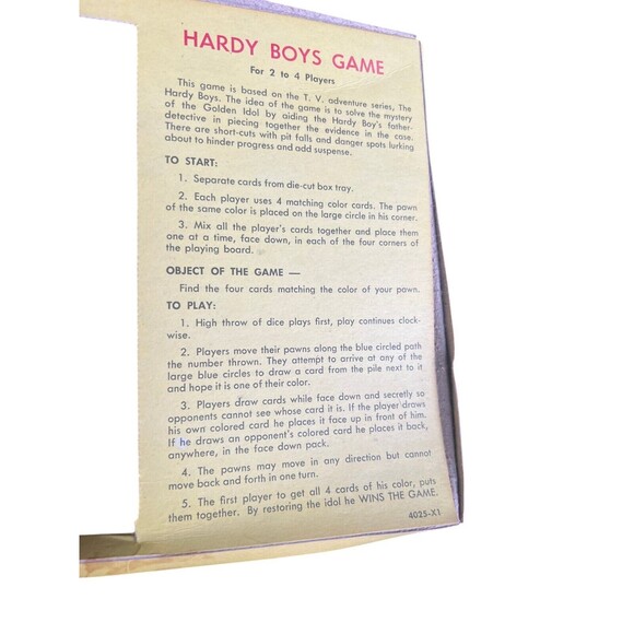 COMPLETE Vintage 1969 Milton Bradley The Hardy Boys Board Game - Picture 14 of 16